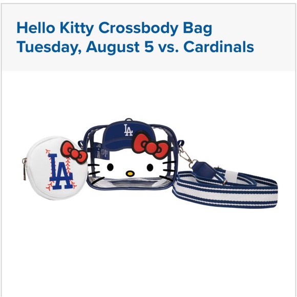 Hello Kitty Handbags - Hello kitty dodgers crossbody bag